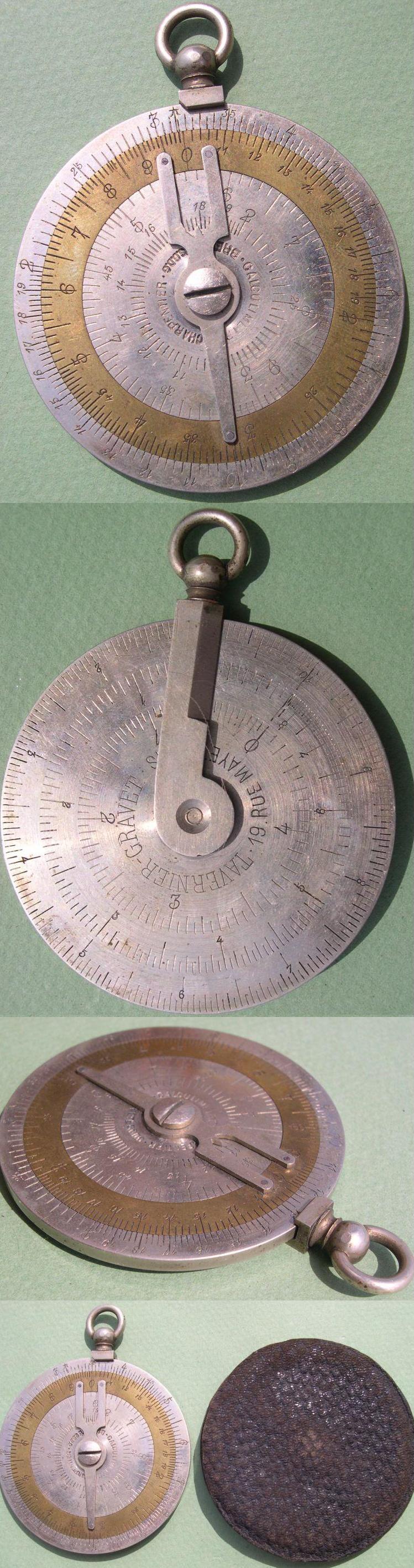 Charpentier CALCULIMETRE CHARPENTIER de la maison TAVERNIER-GRAVET (source ebay.fr metabolith)